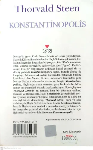 Konstantinopolis Thorvald Steen Can Yayınları