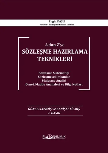 SÖZLEŞME HAZIRLAMA TEKNİKLERİ
