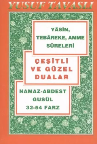 Yasin Tebareke Amme Süreleri Çeşitli ve Güzel Dualar Namaz Abdest Gusül Cep Boy (Brd) C02