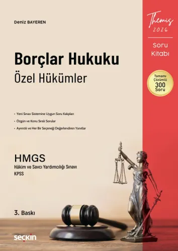 Themis Borçlar Hukuku Özel Hükümler Soru Kitabı