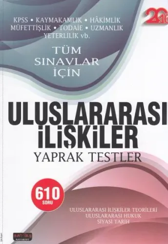Uluslararası İlişkiler Yaprak Testler