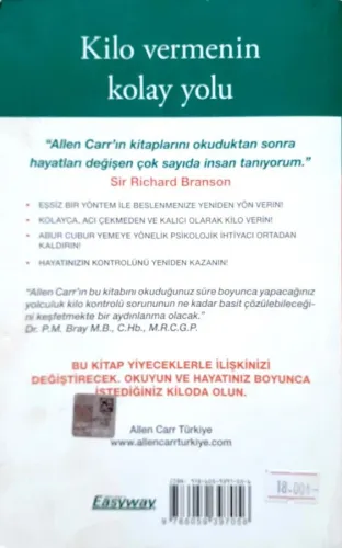 Kilo Vermenin Kolay Yolu Allen Carr's Butik Yayıncılık