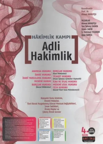Hakimlik Kampı - Adli Hakimlik (10 Cilt)