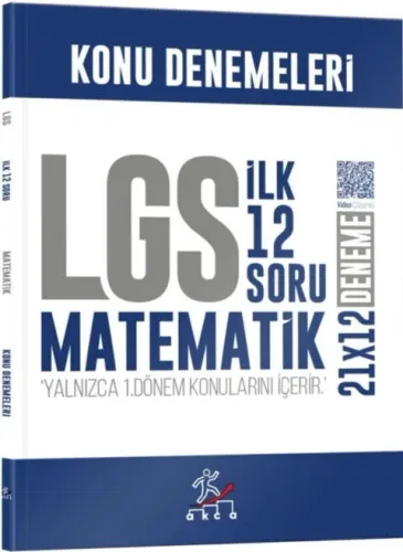AKCA 8. SINIF LGS MATEMATİK 1. DÖNEM İLK 12 SORU KONU DENEMELERİ 2027