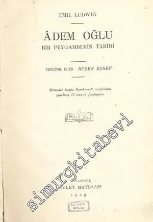 Adem Oğlu: Bir Peygamberin Tarihi  -