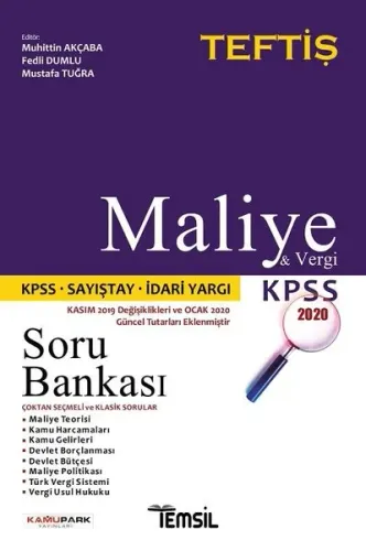 Teftiş Maliye & Vergi Tamamı Çözümlü Soru Bankası