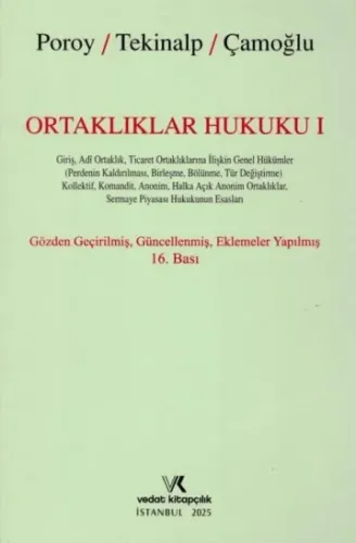 Ortaklıklar Hukuku I