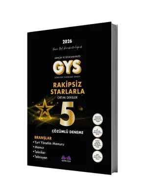 Rakipsiz Uzem 2026 Görevde Yükselme Gençlik ve Spor Bakanlığı Personeli Rakipsiz Starlarla Ortak Dersler Çözümlü 5 Deneme