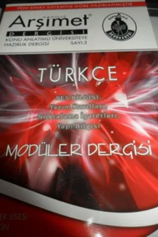Türkçe Modüler Dergisi Sayı: 3