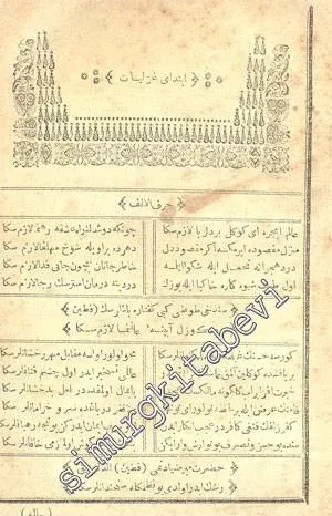 OSMANLICA: Divan - ı Fatin -