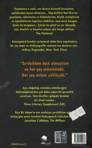 Aşık Bir Adam Karl Ove Knausgaard Monokl %40 indirimli