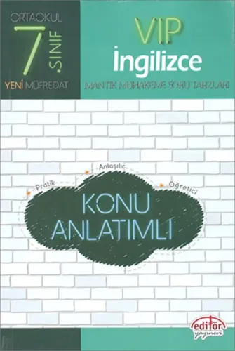Editör - 7.Sınıf VIP İngilizce Konu Anlatımlı