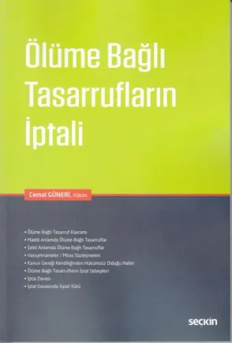 Ölüme Bağlı Tasarrufların İptali