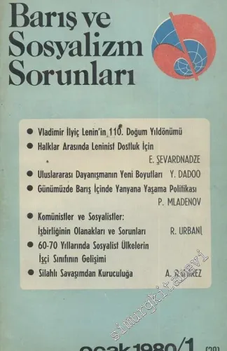 Barış ve Sosyalizm Sorunları - Aylık Teori ve Enformasyon Dergisi 1980 / 1 - Sayı: 28      Ocak