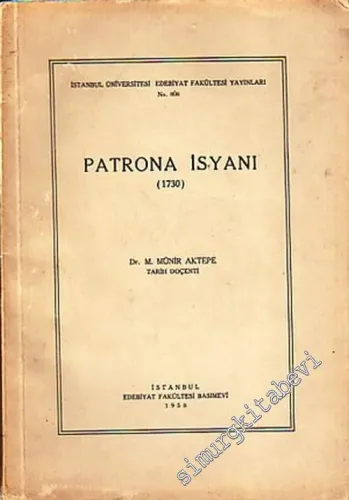 Patrona İsyanı ( 1730 ) -        1958