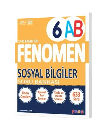 Fenomen Yayınları 6.Sınıf Sosyal Bilgiler A-B Soru Bankası