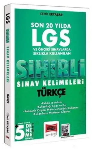 Yargı Yayınları 8.Sınıf LGS Türkçe Son 20 Yılda Sıklıkla Kullanılan Sihirli Sınav Kelimeleri