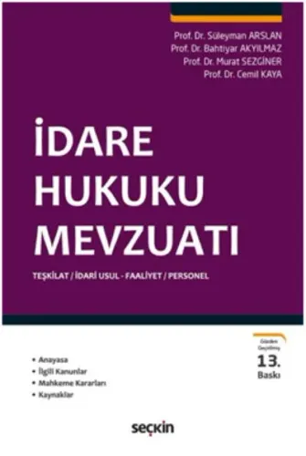 İdare Hukuku Mevzuatı