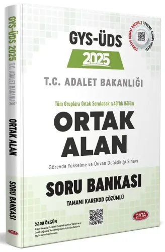 Data Yayınları 2025 GYS Adalet Bakanlığı Ortak Alan Soru Bankası - Kar