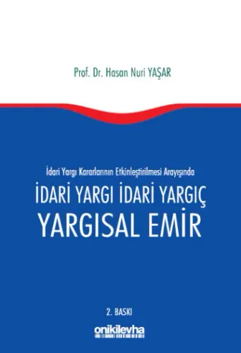 İdari Yargı İdari Yargıç ve Yargısal Emir
