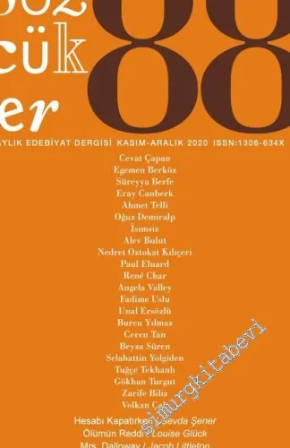 Sözcükler İki Aylık Edebiyat Dergisi  - Bir kitap müzesi tasarımı  - Sayı: 88      Kasım - Aralık
