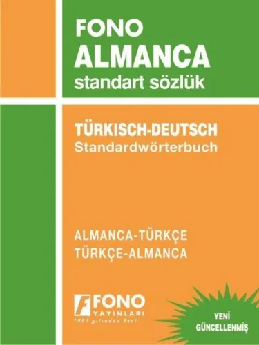 Almanca Standart Sözlük; Almanca-Türkçe / Türkçe-Almanca
