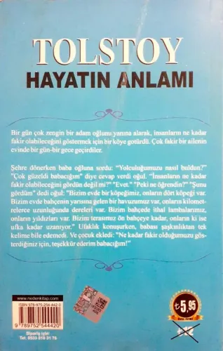 Hayatın Anlamı Tolstoy Neden