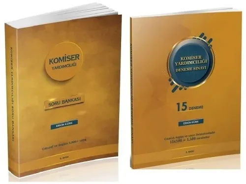 Erkin Kürk Komiser Yardımcılığı Misyon Koruma Kolluk Soru -15 Deneme 2'li Set