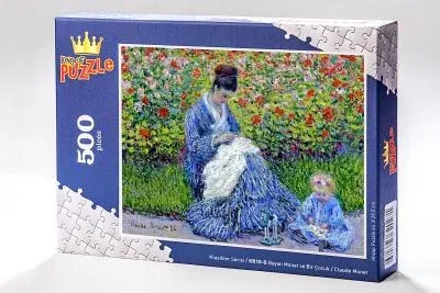 Klasikler Serisi - Bayan Monet ve Bir Çocuk  Claude Monet 500 Parça Puzzle