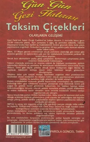 Taksim Çiçekleri Gün Gün Gezi Hatırası Harika Yamak Parola
