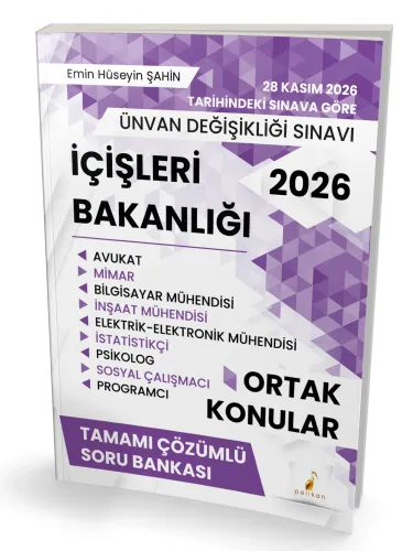 ÜDS 2026 İçişleri Bakanlığı Ortak Konular Tamamı Çözümlü Soru Bankası
