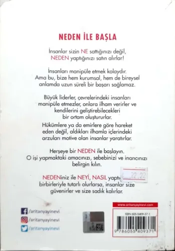 Neden İle Başla Simon Sinek Arıtan
