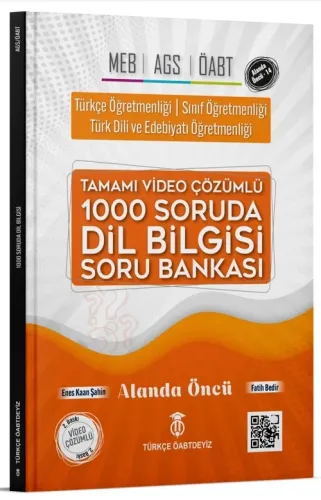 Türkçe ÖABTDEYİZ MEB AGS ÖABT Dil Bilgisi 1000 Soruda Soru Bankası