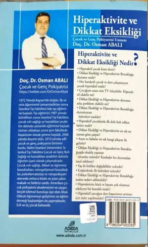 Hiperaktivite ve Dikkat Eksikliği Doç.Dr.Osman Abalı Adeda Yayıncılık