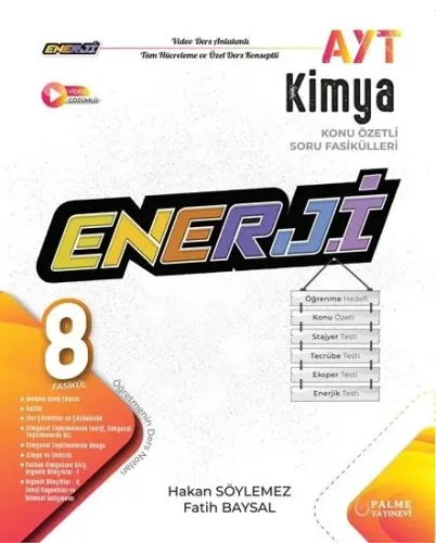 PALME YKS AYT ENERJİ KİMYA KONU ÖZETLİ SORU FASİKÜLLERİ *YENİ*