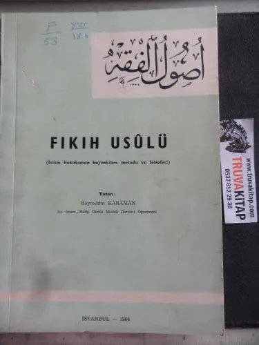 Fıkıh Usulü Hayreddin Karaman
