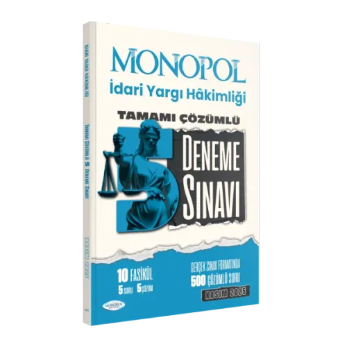 İdari Yargı Hakimliği Tamamı Çözümlü 5 Deneme Sınavı