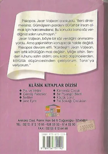 Sefiller Victor Hugo Mercek Çocuk %58 indirimli