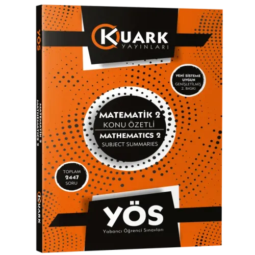 Kuark YÖS Matematik 2 Konu Özetli Soru Bankası