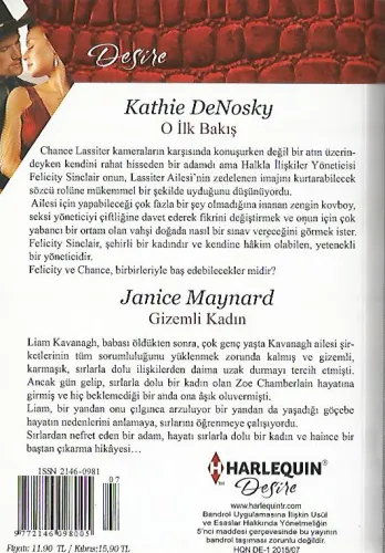 O İlk Bakış/Gizemli Kadın (2 Roman) Kathie DeNosy,Janice Maynard Harle