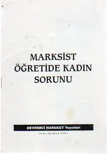 Marksist Öğretide Kadın Sorunu
