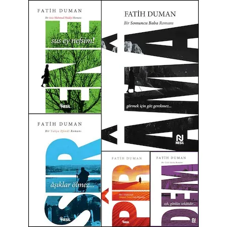 Fatih Duman İstanbul'un Efsane Aşıkları kitap seti - 5 Kitap (Ene, Pir, Sır, Dem, Ama)