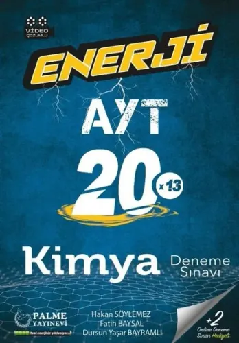 Palme Yayınları AYT Kimya Enerji 20 Deneme Sınavı