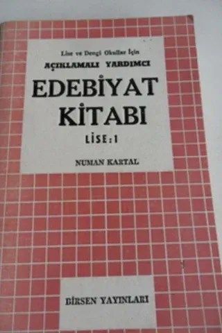 Açıklamalı Yardımcı Edebiyat Kitabı Lise 1