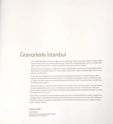 Cemal Akyıldız'la İstanbul Gravürleri Avrupa Kültür Başkenti