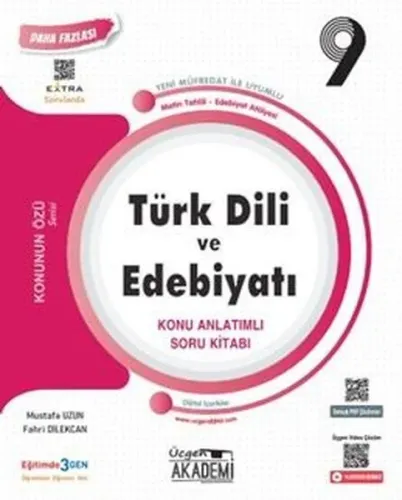 Üçgen Akademi Lise 9. Sınıf Türk Dili ve Edebiyatı Konu Anlatımlı Soru Kitabı