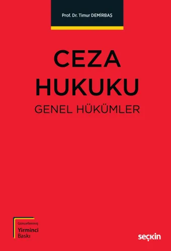 Ceza Hukuku Genel Hükümler