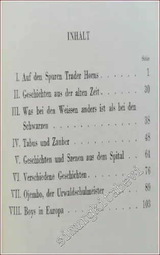 Afrikanische Geschichten CİLTLİ - 1939