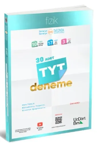 Üç Dört Beş Yayınları TYT Fizik 30'lu Deneme