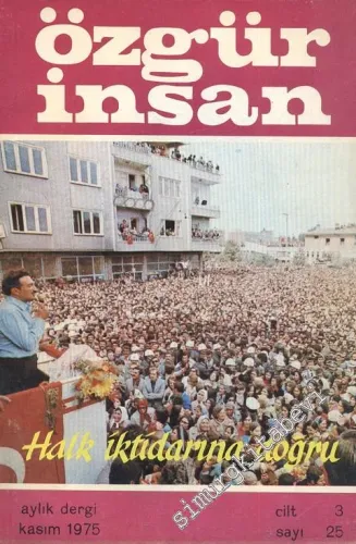 Özgür İnsan - Aylık Dergi - Sayı: 25, Kasım 1975